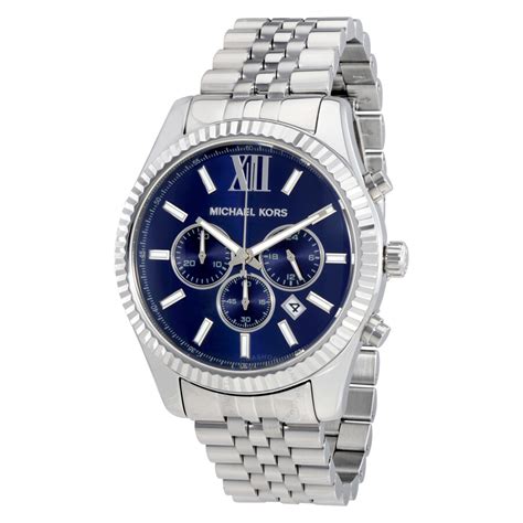 michael kors lexington watch blue|Michael Kors lexington watch men's.